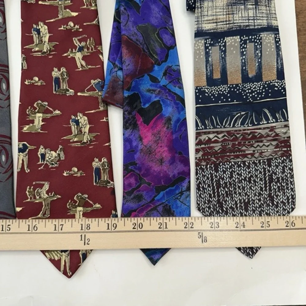 Lot‎ of 7 Assorted Men's Neck Ties Silk Made In USA & Italy Designer